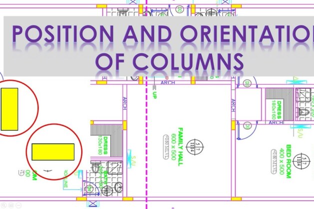 How to Place Columns in Building Plan: Choosing Position & Orientation