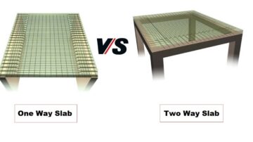 Difference between One Way Slab and Two Way Slab