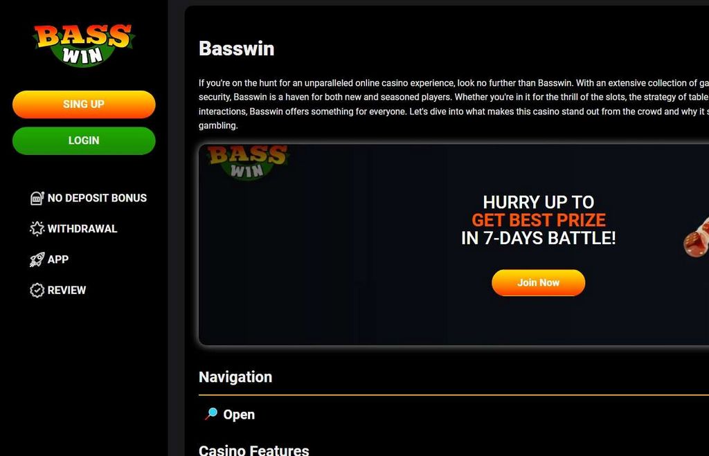 Bass Win Casino Site 2025