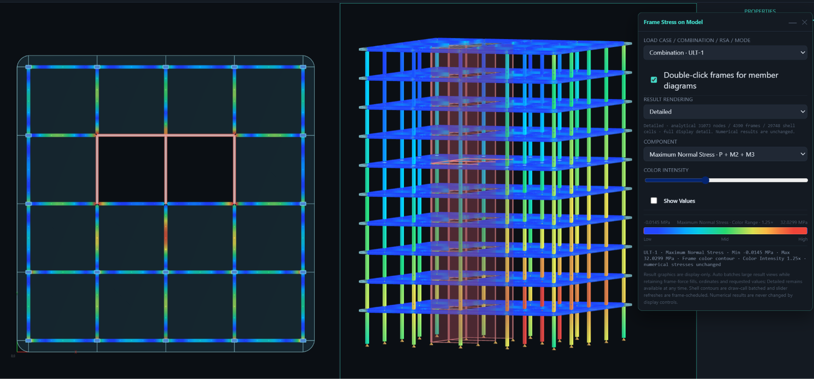 DTabs Pro frame stress results in dark theme